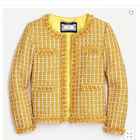 JCrew Lady Jacket in English Golden Tweed Sz 0